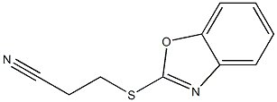 3-(1,3-benzoxazol-2-ylsulfanyl)propanenitrile 结构式