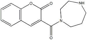 3-(1,4-diazepan-1-ylcarbonyl)-2H-chromen-2-one 结构式