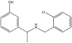 3-(1-{[(2-chlorophenyl)methyl]amino}ethyl)phenol 结构式