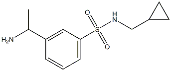 3-(1-aminoethyl)-N-(cyclopropylmethyl)benzene-1-sulfonamide 结构式