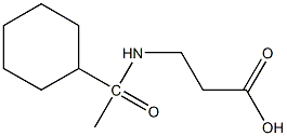 3-(1-cyclohexylacetamido)propanoic acid 结构式