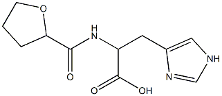 3-(1H-imidazol-4-yl)-2-[(tetrahydrofuran-2-ylcarbonyl)amino]propanoic acid 结构式