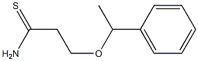 3-(1-phenylethoxy)propanethioamide 结构式