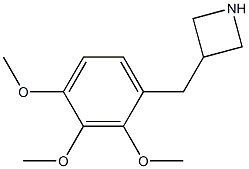 3-(2,3,4-trimethoxybenzyl)azetidine 结构式