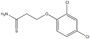 3-(2,4-dichlorophenoxy)propanethioamide 结构式