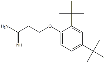 3-(2,4-di-tert-butylphenoxy)propanimidamide 结构式