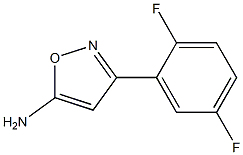 3-(2,5-difluorophenyl)-1,2-oxazol-5-amine 结构式