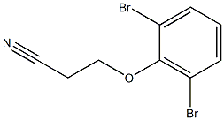 3-(2,6-dibromophenoxy)propanenitrile 结构式