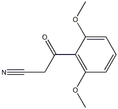 3-(2,6-dimethoxyphenyl)-3-oxopropanenitrile 结构式