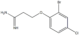 3-(2-bromo-4-chlorophenoxy)propanimidamide 结构式