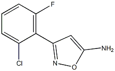 3-(2-chloro-6-fluorophenyl)-1,2-oxazol-5-amine 结构式