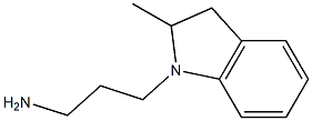 3-(2-methyl-2,3-dihydro-1H-indol-1-yl)propan-1-amine 结构式