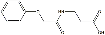 3-(2-phenoxyacetamido)propanoic acid 结构式