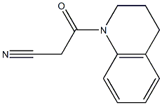 3-(3,4-dihydroquinolin-1(2H)-yl)-3-oxopropanenitrile 结构式