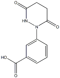 3-(3,6-dioxotetrahydropyridazin-1(2H)-yl)benzoic acid 结构式