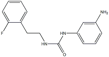 3-(3-aminophenyl)-1-[2-(2-fluorophenyl)ethyl]urea 结构式