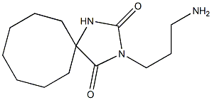 3-(3-aminopropyl)-1,3-diazaspiro[4.7]dodecane-2,4-dione 结构式