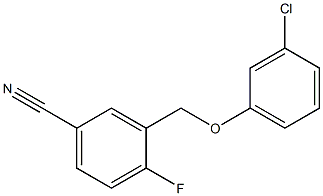 3-(3-chlorophenoxymethyl)-4-fluorobenzonitrile 结构式