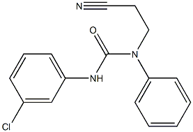 3-(3-chlorophenyl)-1-(2-cyanoethyl)-1-phenylurea 结构式