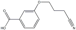 3-(3-cyanopropoxy)benzoic acid 结构式