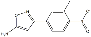 3-(3-methyl-4-nitrophenyl)-1,2-oxazol-5-amine 结构式