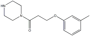 3-(3-methylphenoxy)-1-(piperazin-1-yl)propan-1-one 结构式