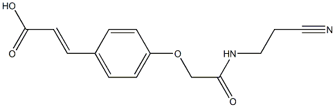 3-(4-{[(2-cyanoethyl)carbamoyl]methoxy}phenyl)prop-2-enoic acid 结构式