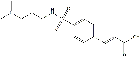 3-(4-{[3-(dimethylamino)propyl]sulfamoyl}phenyl)prop-2-enoic acid 结构式