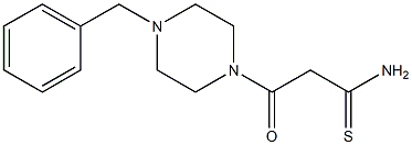 3-(4-benzylpiperazin-1-yl)-3-oxopropanethioamide 结构式