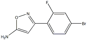 3-(4-bromo-2-fluorophenyl)-1,2-oxazol-5-amine 结构式