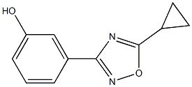 3-(5-cyclopropyl-1,2,4-oxadiazol-3-yl)phenol 结构式