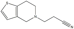 3-(6,7-dihydrothieno[3,2-c]pyridin-5(4H)-yl)propanenitrile 结构式