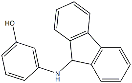 3-(9H-fluoren-9-ylamino)phenol 结构式