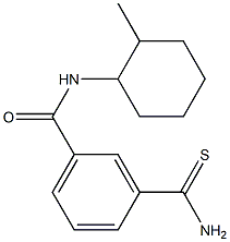 3-(aminocarbonothioyl)-N-(2-methylcyclohexyl)benzamide 结构式