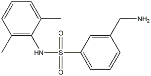 3-(aminomethyl)-N-(2,6-dimethylphenyl)benzenesulfonamide 结构式