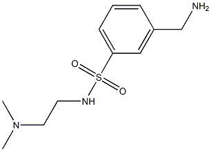 3-(aminomethyl)-N-[2-(dimethylamino)ethyl]benzenesulfonamide 结构式