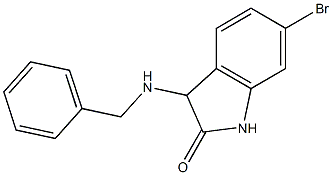 3-(benzylamino)-6-bromo-2,3-dihydro-1H-indol-2-one 结构式