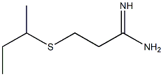 3-(butan-2-ylsulfanyl)propanimidamide 结构式