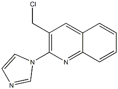 3-(chloromethyl)-2-(1H-imidazol-1-yl)quinoline 结构式