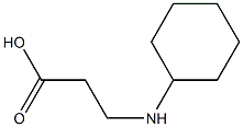 3-(cyclohexylamino)propanoic acid 结构式