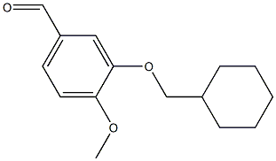 3-(cyclohexylmethoxy)-4-methoxybenzaldehyde 结构式