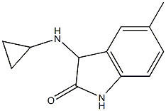 3-(cyclopropylamino)-5-methyl-1,3-dihydro-2H-indol-2-one 结构式