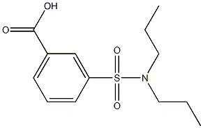 3-(dipropylsulfamoyl)benzoic acid 结构式