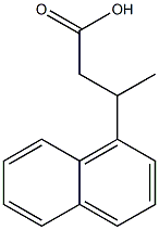 3-(naphthalen-1-yl)butanoic acid 结构式