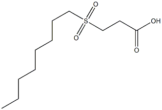 3-(octane-1-sulfonyl)propanoic acid 结构式