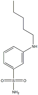 3-(pentylamino)benzene-1-sulfonamide 结构式
