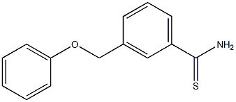 3-(phenoxymethyl)benzenecarbothioamide 结构式