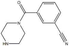 3-(piperazin-1-ylcarbonyl)benzonitrile 结构式