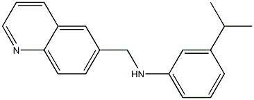 3-(propan-2-yl)-N-(quinolin-6-ylmethyl)aniline 结构式