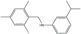 3-(propan-2-yl)-N-[(2,4,6-trimethylphenyl)methyl]aniline 结构式